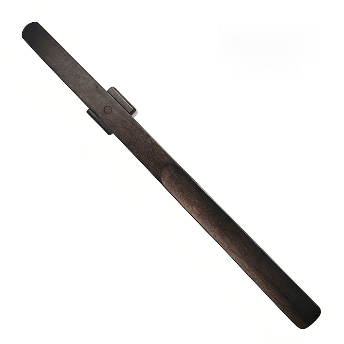 Long Beech Wood Shoehorn, 55 cm, Magnetic – Men – Chocolate – front
