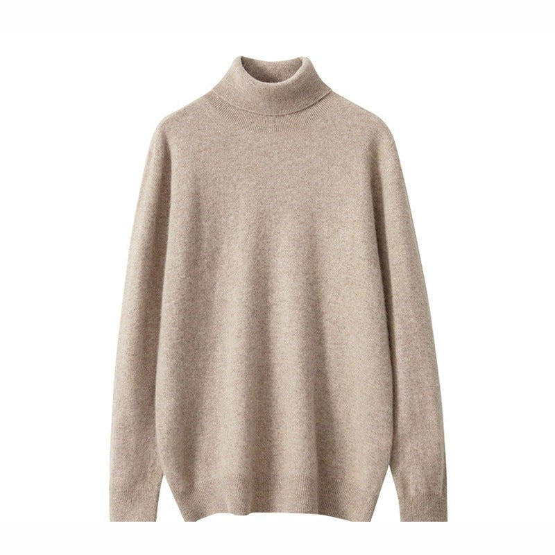 The Suede Hour — Old Money Autumn Look – camel wool roll-neck