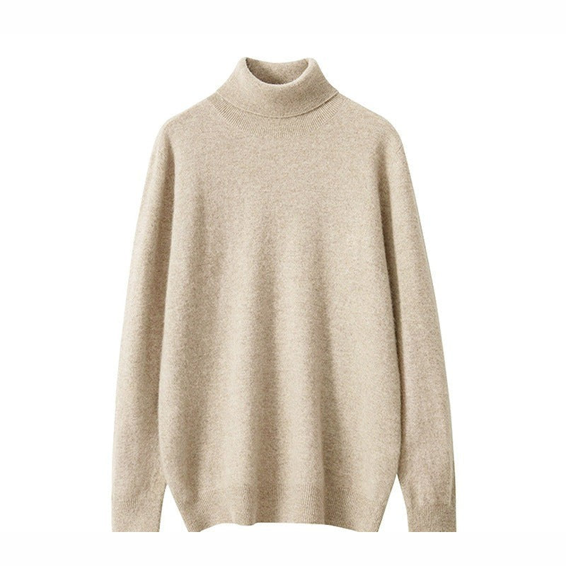 The Camel Coat — Old Money Winter Look – cream wool roll-neck