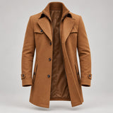 Wool-Blend Double-Collar Coat – Men