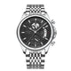 Silver · Black Dial · Steel Bracelet