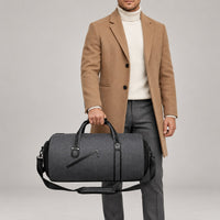 Garment Duffle Bag, Suit Carrier – Men – Charcoal – worn