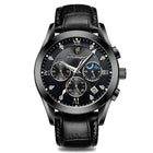 Black · Black Dial · Black Leather