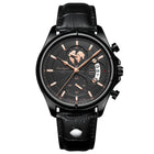 Black · Black Dial · Black Leather