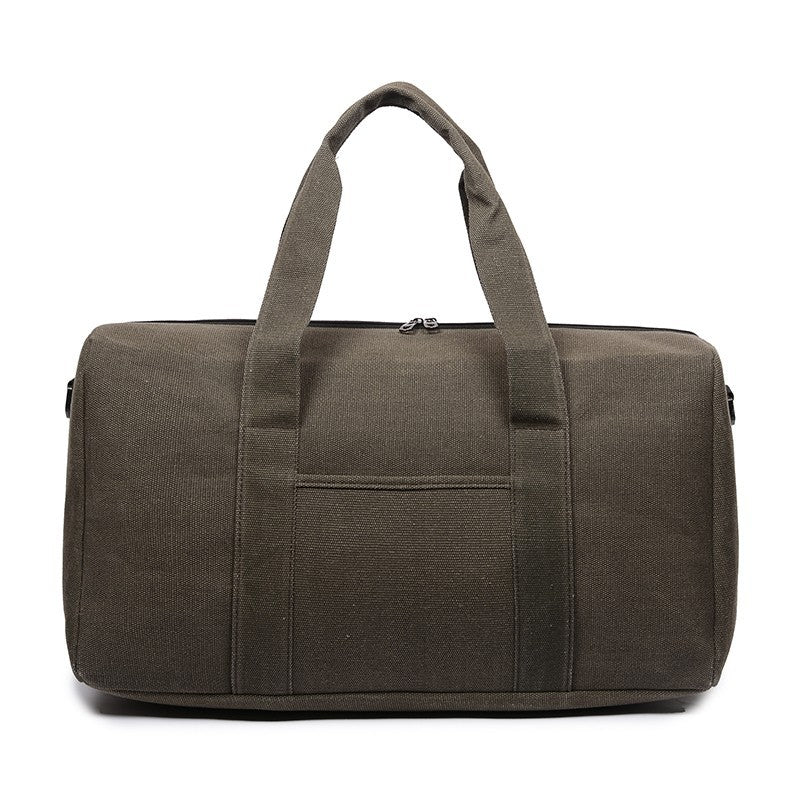 Canvas Holdall Bag – Men – Brown – front