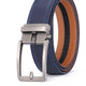 Navy Grain · Gunmetal Buckle