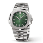 Steel · Green Dial