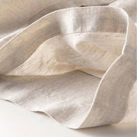 100% Cotton High-Waist Wide-Leg Trousers – Women – Beige – fabric close-up