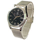 Silver · Black Dial · Steel Mesh
