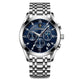 Silver · Blue Dial · Steel Bracelet