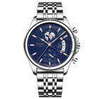 Silver · Blue Dial · Steel Bracelet