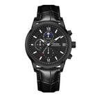 Black · Black Dial · Black Leather