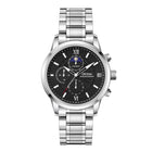 Silver · Black Dial · Steel Bracelet