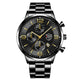 Black · Black Dial · Gold Hands