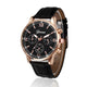 Rose Gold · Black Dial · Black Strap