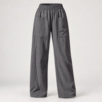 100% Polyester Elastic-Waist Relaxed Trousers – Women – studio