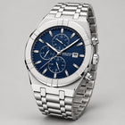 Silver · Blue Dial