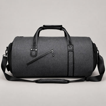 Garment Duffle Bag, Suit Carrier – Men – Charcoal – front