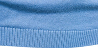 Fine-Knit Roll-Neck Sweater – Men – Light Blue – hem detail