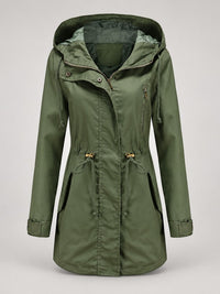 95% Polyester Hooded Parka, Drawstring Waist – Women – studio
