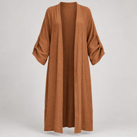 65% Viscose Long Open Kimono Duster – Women – studio