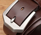 Brown · Large Silver Buckle