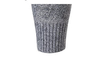 Marled Cable Knit Quarter-Zip Sweater – Men – Grey – cuff
