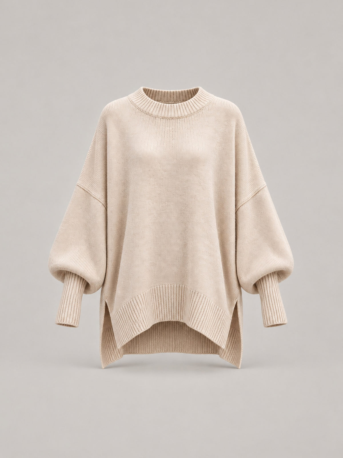 100% Polyester Oversized Batwing Sweater – Women – studio
