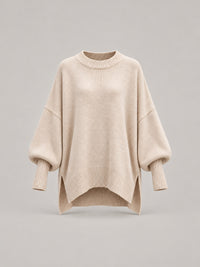 100% Polyester Oversized Batwing Sweater – Women – studio