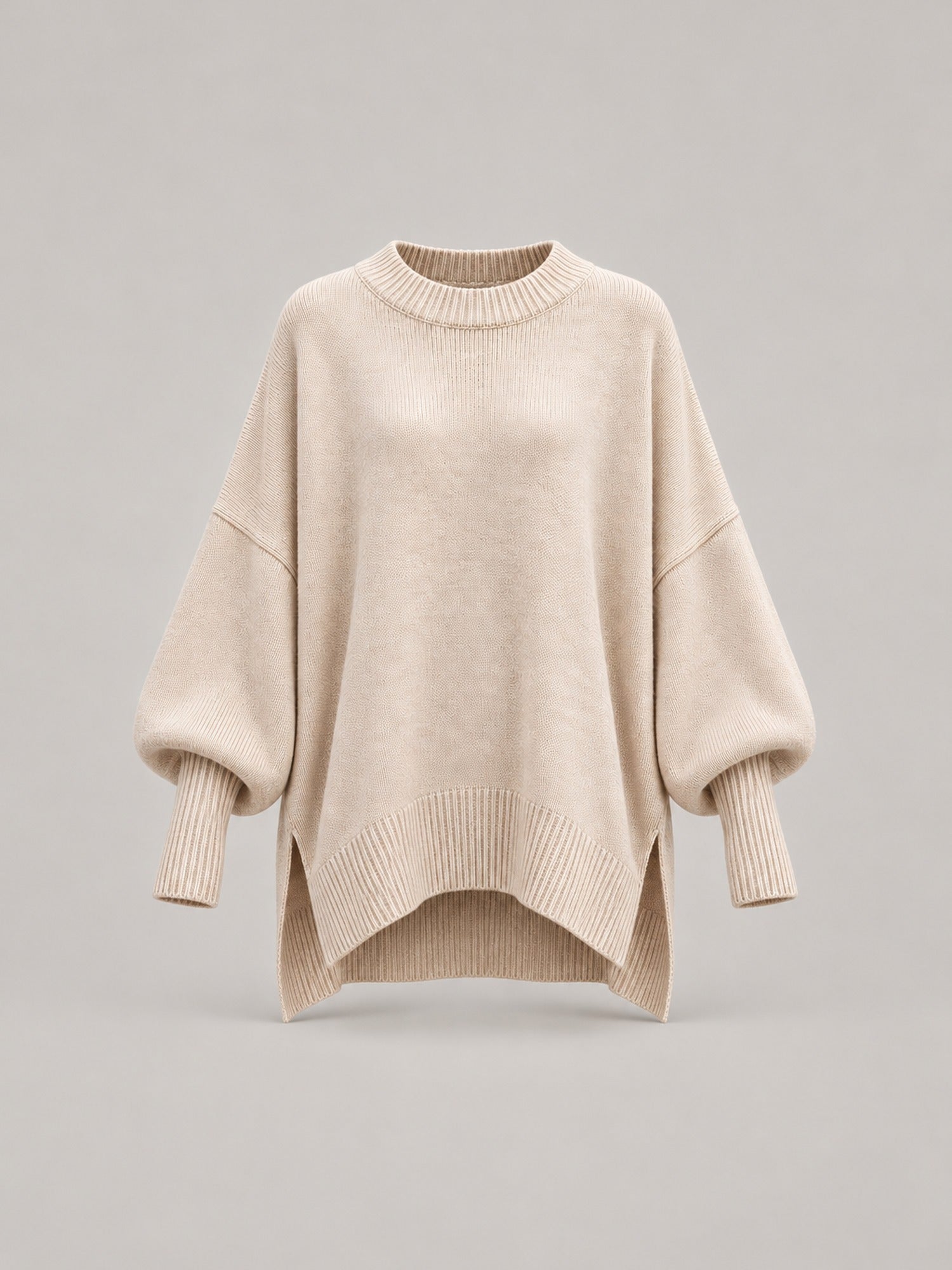 100% Polyester Oversized Batwing Sweater – Women – studio