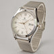 Silver · White Dial · Steel Mesh