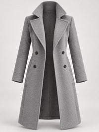 30–35% Wool Long Double-Breasted Coat – Women – studio